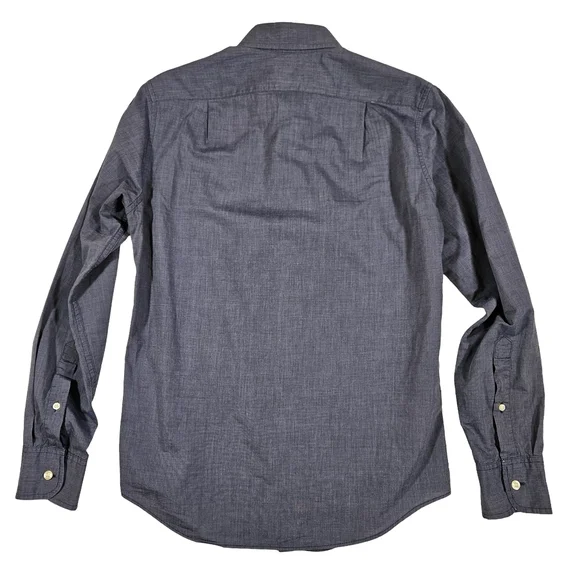 J. Crew Slim Fit 100% Cotton Long Sleeve Button Down Shirt, Dark Blue, XS - Picture 2 of 9